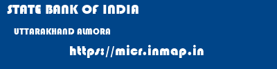 STATE BANK OF INDIA  UTTARAKHAND ALMORA    micr code